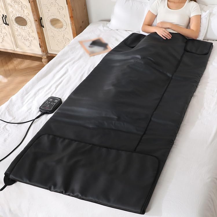 COYEUX Professional Therapy Sweating Sauna Blanket, High-end PU Leather Material -Timing and Temperature Regulation, for Health and Wellness