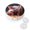 YHEGBFD Spectacle Case,Foolish Cute Pig Contact Lens Case,portable Contact Lens Case,contact Lens Box with Mirror view 1