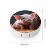YHEGBFD Spectacle Case,Foolish Cute Pig Contact Lens Case,portable Contact Lens Case,contact Lens Box with Mirror view 2