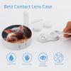 YHEGBFD Spectacle Case,Foolish Cute Pig Contact Lens Case,portable Contact Lens Case,contact Lens Box with Mirror view 3