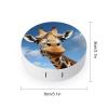 YHEGBFD Spectacle Case,Funny Giraffe Contact Lens Case,portable Contact Lens Case,contact Lens Box with Mirror view 2