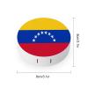 YHEGBFD Spectacle Case,Flag of Venezuela Contact Lens Case,portable Contact Lens Case,contact Lens Box with Mirror view 2