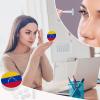 YHEGBFD Spectacle Case,Flag of Venezuela Contact Lens Case,portable Contact Lens Case,contact Lens Box with Mirror view 4