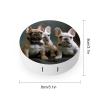 YHEGBFD Spectacle Case,French Bulldog Puppies Contact Lens Case,portable Contact Lens Case,contact Lens Box with Mirror view 2