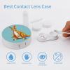 YHEGBFD Spectacle Case,Funny Cartoon Kangaroo Zoo Contact Lens Case,portable Contact Lens Case,contact Lens Box with Mirror view 3
