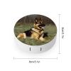YHEGBFD Spectacle Case,German Shepherd Dog Contact Lens Case,portable Contact Lens Case,contact Lens Box with Mirror view 2