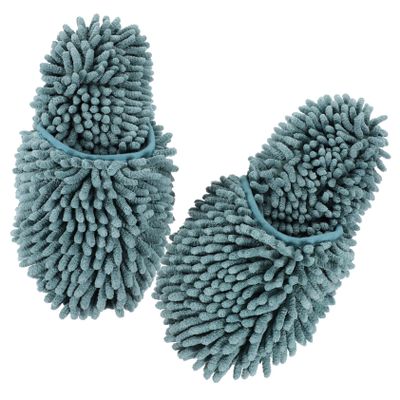 minkissy Convenient Mop Shoes Fluffy Sliers Cleaning Sweeping Slippers Sturdy Washable for Household Cleaning
