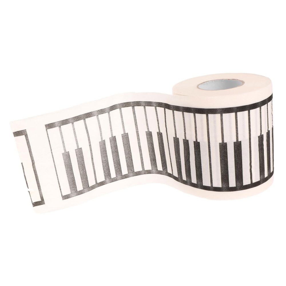 Healeved Piano Printed Toilet Paper Roll Soft Bath Tissue Bathroom Tissue Creative Party