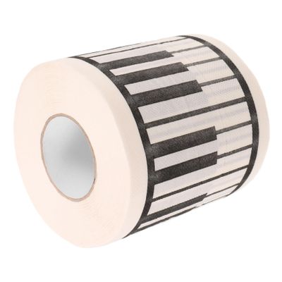 Beaupretty Music Toilet Roll Piano Printing Tissue for Decor Piano Toilet Paper Unique Tissue Roll