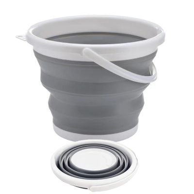 3L Collapsible Bucket Foldable Tub - Portable Small Bucket for Camping, Beach, Car Washing & Outdoor Use, Space Saving & Lightweight