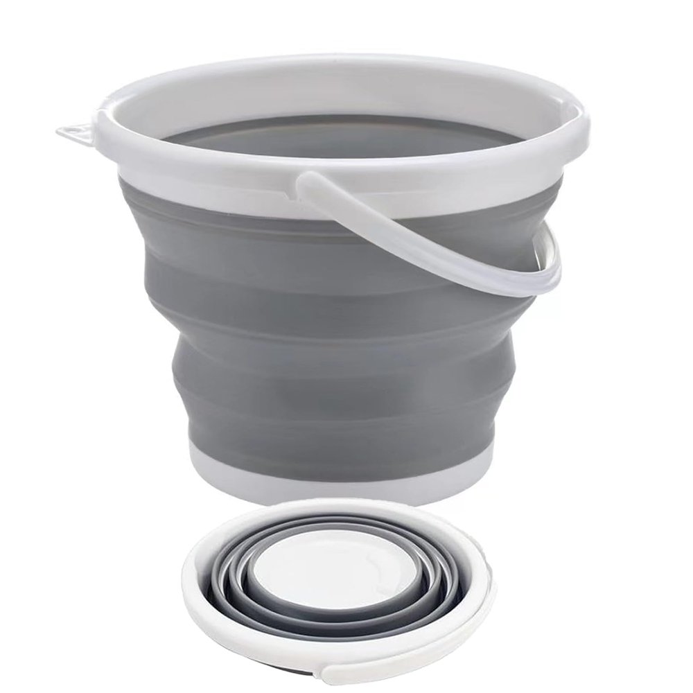 3L Collapsible Bucket Foldable Tub - Portable Small Bucket for Camping, Beach, Car Washing & Outdoor Use, Space Saving & Lightweight