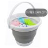 3L Collapsible Bucket Foldable Tub - Portable Small Bucket for Camping, Beach, Car Washing & Outdoor Use, Space Saving & Lightweight view 3