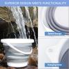 3L Collapsible Bucket Foldable Tub - Portable Small Bucket for Camping, Beach, Car Washing & Outdoor Use, Space Saving & Lightweight view 4