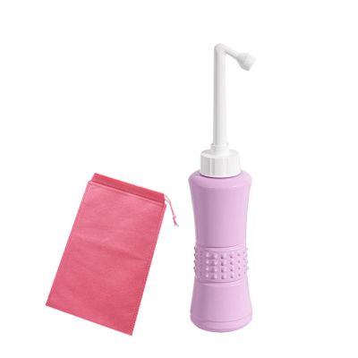 Portable Bidet with Retractable 75 Inclined Nozzle, 500 ml/16.9 Oz, Perineal Bottle Spray, Peri Bottles for Postpartum Care and Perineal Douching and Women's Menstrual Cleansing