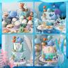 17 PCS Under the Sea Cake Decorations Ocean Animals Cake Topper with Cake Balls Decorations for Under the Sea Theme Boys Girls Baby Shower Birthday Party Supplies view 4