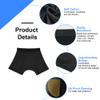 AOOWU Men's Incontinence Pants, Men's Cotton Washable Incontinence Boxer Briefs with Absorbent Pads, 300ml Urinary Capacit Men's Incontinence Protection Knickers for Drips & Dribbles view 3