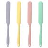 4-Piece Non-Stick Wax Spatulas Set, Silicone Waxing Applicators for Hair Removal, Home Salon Body Use (Pink, Yellow, Purple, Green) view 1