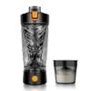 Electric Protein Shaker Bottle, Mixer Cup for Shakes and Meal Replacements, BPA-free, Portable Blender Cup with a Supplement Storage, USB Rechargeable Shaker Cups for Protein Shakes 550ml (Black) view 1