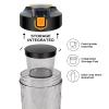 Electric Protein Shaker Bottle, Mixer Cup for Shakes and Meal Replacements, BPA-free, Portable Blender Cup with a Supplement Storage, USB Rechargeable Shaker Cups for Protein Shakes 550ml (Black) view 3
