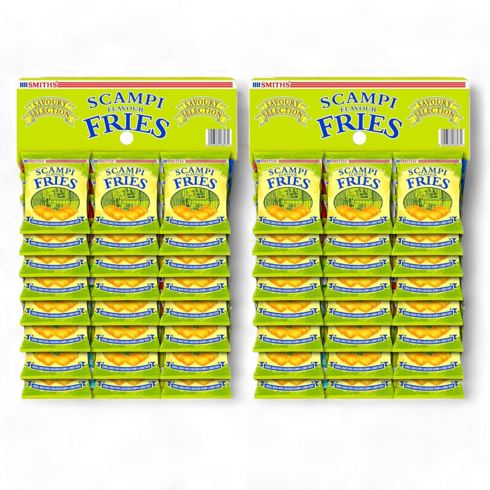 2 x Smiths Pub Card : 24 x 27g Scampi Fries (Total 48 Scampi Fries)