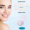 2 Pairs Temporary Dentures Silicone Instant Veneers Dentures Top and Bottom, Fake Teeth Braces Missing Tooth Replacement Kit Dentures for Man and Women Confidence Smile view 2