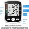 Blood Pressure Monitors, Adjustable Wrist Blood Pressure Cuff 2 x 99 Readings Digital Rechargeable Blood Pressure Machine with Voice Broadcast for Home Use view 2