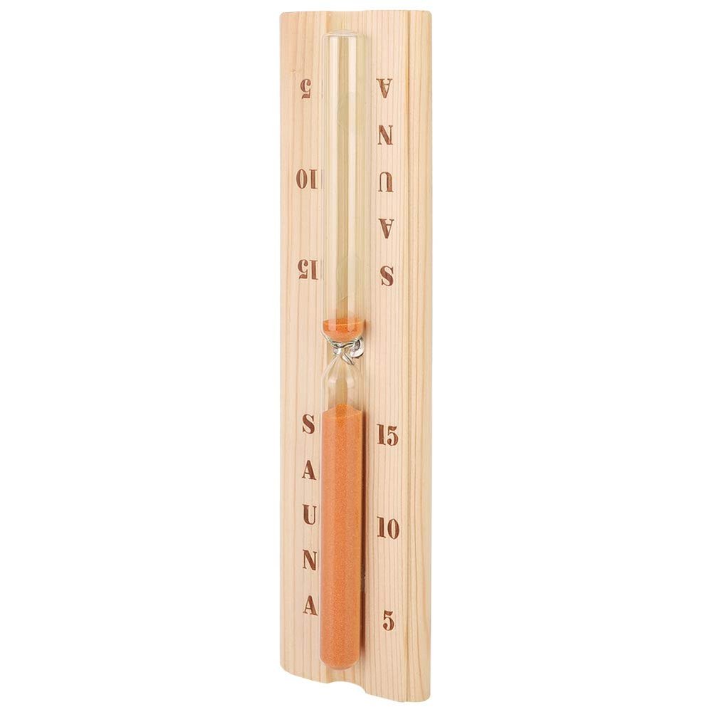 Pine Sauna Hourglass Clock Accurate Heat Resistant Wooden Sand Timer for Spa Bath
