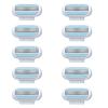 10PCS Replacement Razor Blades Compatible with Gillette Venus Extra Smooth Women's Razor, 3 Layer Blade & Pivoting Head, Razor Blades Refills for Venus Razors Effortless Glide, Easy to Replace (Blue) view 1
