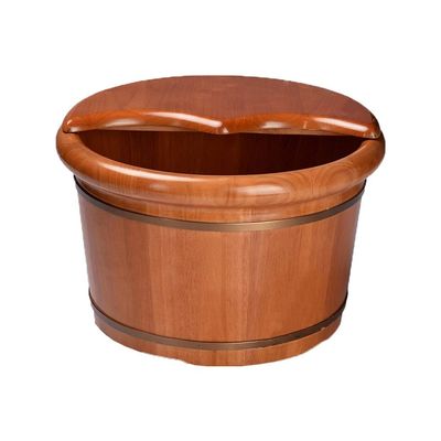 JINMUXUAN Sauna Wooden Bucket,Spa, Sauna,Soak,Handmade Massage Bucket Foot Bath,Foot Spa Wash Bucket Feet Bath Basin Tub (Color : A) Present vision hopeful Beauty Comes