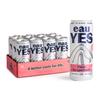 eauYES - Sparkling Mineral Water with a hint of Pink Grapefruit (12 x 330ml), All Natural, Zero Sugar, Zero Calories & Zero Sweeteners, Vegan & Keto Friendly, Eco-Friendly Brand view 1