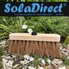 10-Inch Natural Soft Coco Sweeping Broom Head - Eco-Friendly Soft Bristle Sweeping Brush - Ideal for Indoors and Outdoors - Durable Home, Garage, Patio, Yard & Garden Broom view 2
