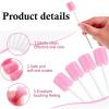 100 Pcs Oral Swabs, Oral Care Sponge Swab, Swab Dental Stick, Mouth Swabs Sponge for End of Life Care, Tooth Cleaning Tool, Disposable Mouth Cleaning Sponge Swab, Foam Swab Sticks for Oral Care(Pink) view 3