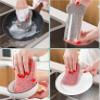 Dish Sponges, Kitchen Non-Scratch Scrub Sponges, Microfiber Cleaning Sponges for Sink, Basin and Multi-Pupose (Cream) view 3