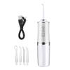 FiTspi 220ml Oral Irrigator Cordless Dental Water Flosser for Teeth Cleaning 3 Pressure Mode 4 Jet Tip IPX7 Waterproof view 1