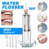 FiTspi 220ml Oral Irrigator Cordless Dental Water Flosser for Teeth Cleaning 3 Pressure Mode 4 Jet Tip IPX7 Waterproof view 2