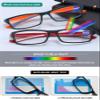 KOOSUFA Sports Reading Glasses Blue Light Blocking for Men Women Lightweight Comfortable Non-slip Computer Readers Eyeglasses Eyewear White blue 1.5 view 3