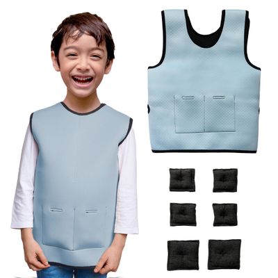 Adjustable Weighted Vest for Kids - Compression Vest for Sensory Issues