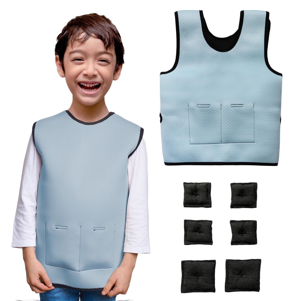Adjustable Weighted Vest for Kids - Compression Vest for Sensory Issues