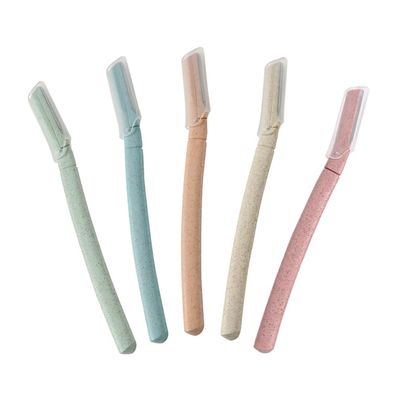 5Pcs Eyebrow Razors, Eyebrow Shaper, Dermaplaning Blades for Face, Facial Hair Remover and Trimmer, Peach Fuzz Remover, Exfoliating Dermaplaning Tool for Women & Men (Multicolour