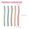 5Pcs Eyebrow Razors, Eyebrow Shaper, Dermaplaning Blades for Face, Facial Hair Remover and Trimmer, Peach Fuzz Remover, Exfoliating Dermaplaning Tool for Women & Men (Multicolour view 2