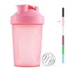 huiyoujiu Protein Shaker Bottle, Supplements Shakers with Mixing Ball, Portable Workout Water Cup with Leakproof Flip-on Lid, 400ml Fitness Milkshake Bottle for Gym, Sports, Fitness view 1
