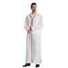 Adhdyuud Men Muslim Middle East Jubba Thobe Long Sleeves Islamic Robe Saudi Arabic Hooded Abaya Dress 01 Sky Blue S view 3