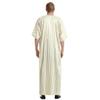 Adhdyuud Men Islamic Dress Robe Muslim Turkey Jubbe Thobe Thoub Saudi Arabic Kaftan Dubai Eid Ramadan Abaya Beige XXL view 2