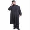 Adhdyuud Men Muslim Arabic Jubba Thobe Button Robe+Pants 2Pcs Suit Saudi Arabia Eid Turkey Kurtas Islamic Abaya White XXL view 3