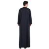 Adhdyuud Men's Dubai Arab Robes Muslim Round Neck Long Sleeve Dubai Middle East Islamic Ramadan Caftan Thobe Beige S view 3