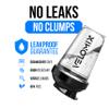 VELOMIX -2 PACK- upto 600ml Protein Shaker Bottle - 2x Wire Mixball for Lump-Free Shakes | Leak Proof Shaker for Protein Shakes | Protein Shake Bottle for Mixing Powdered Shakes | BPA-Free Shaker Cup view 3