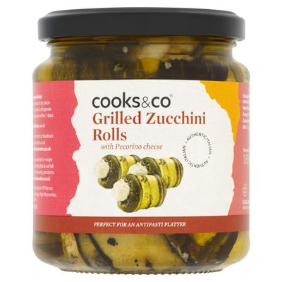 Cooks&Co Grilled Zucchini Rolls with Pecorino Cheese 280g