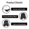 10Pcs Glasses Eye Patch Black Non-Woven Fabric Eye Patches Soft Adjustable Eye Patches for Lazy Eye Amblyopia Strabismus and Soft Sleep Mask for Women Men Zero Eye Pressure Sleeping view 3