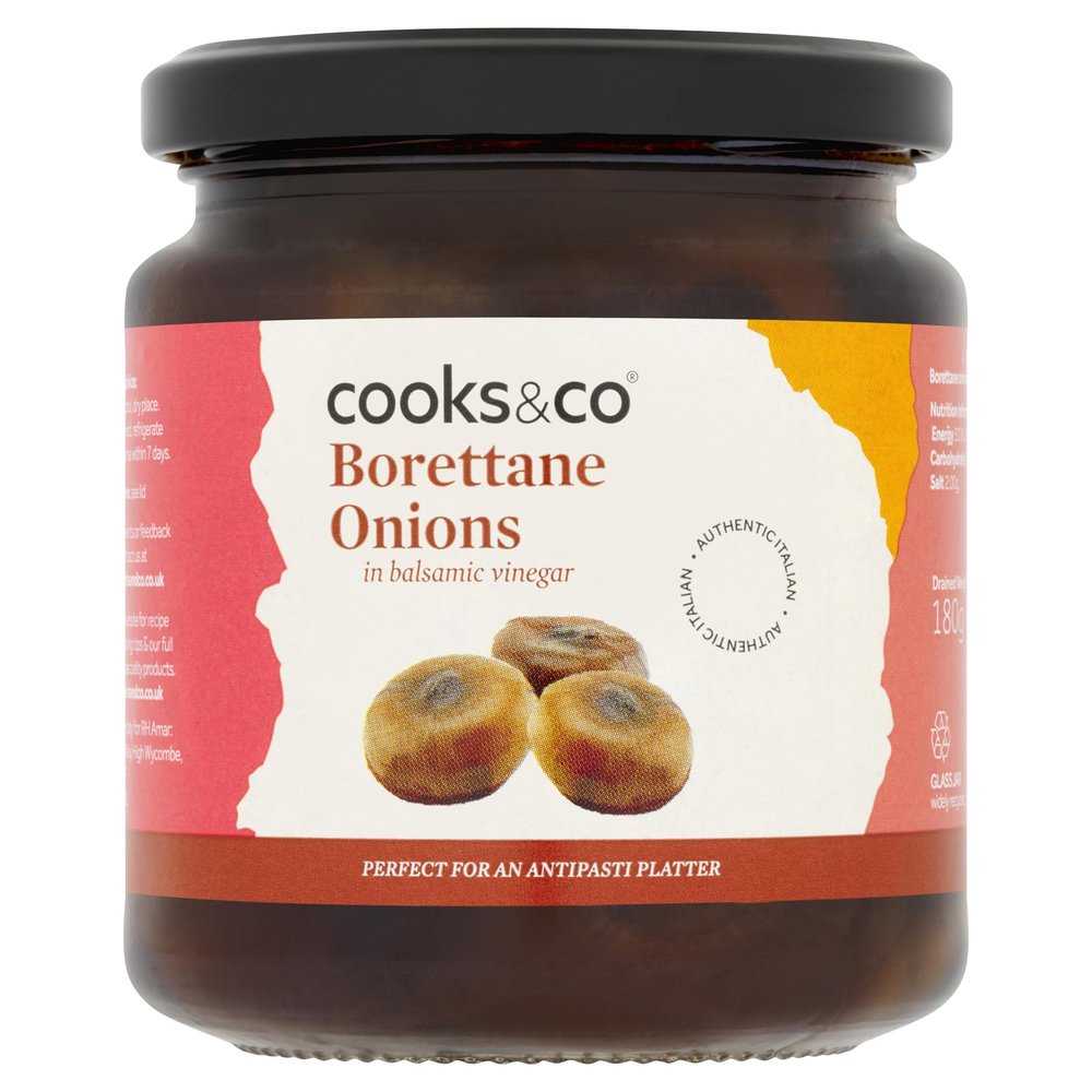 Cooks&Co Grilled Borettane Onions in Balsamic Vinegar 280g