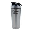 Father of the Bride, Wedding Gift for Dad, Wedding Party Gifts, 500ml Aluminium Shaker Bottle for Supplement Shakes - Easy Clean, Durable Cup. (Silver) view 1